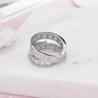 Vivienne Westwood Double Circle Belt Buckle Letter Ring - Image 6