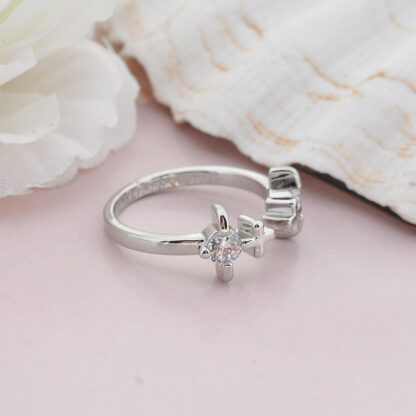 Vivienne Westwood Double Cross Line Ring - Image 6
