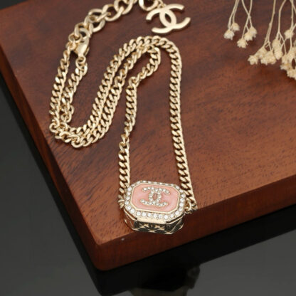 Chanel Pink Box Necklace - Image 6