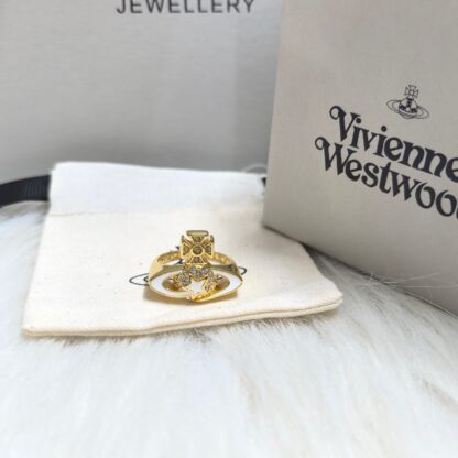 Vivienne Westwood five-pointed star pink and white glue ring - Image 6