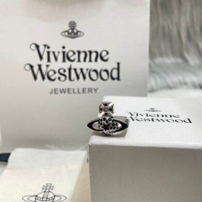 Vivienne Westwood five-pointed star full diamond Saturn ring - Image 6