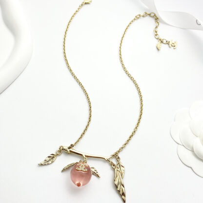 Chanel Vintage Peach Necklace - Image 6