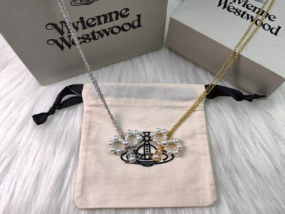Vivienne Westwood Bow Pearl Necklace - Image 6