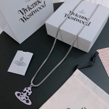 Vivienne Westwood classic large Saturn necklace unisex - Image 6