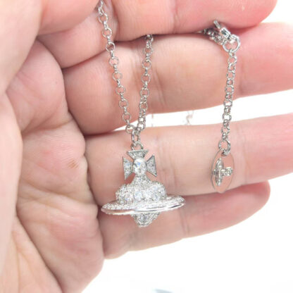 Vivienne Westwood Valentine's Day Limited Edition Heart Saturn Necklace - Image 6