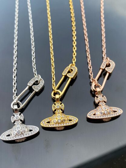 Vivienne Westwood Saturn diamond necklace - Image 6
