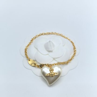 Vivienne Westwood Saturn Heart Bracelet - Image 6