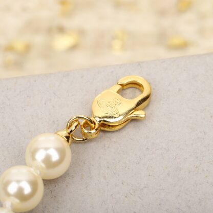 Vivienne Westwood Safety Pin Planet Pearl Bracelet - Image 6
