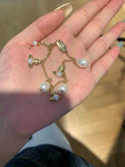 Vivienne Westwood Classic Sparkling Saturn Ring Bracelet - Image 6