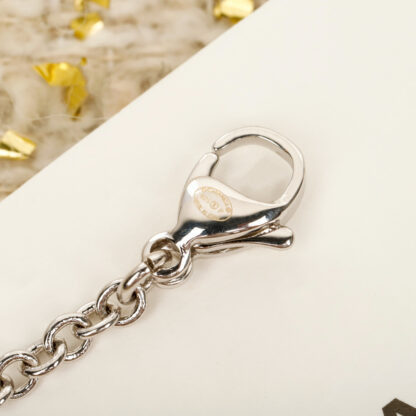 Chanel blue heart flower double c necklace - Image 6