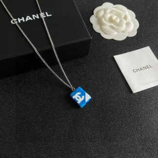 Chanel prismatic double C necklace