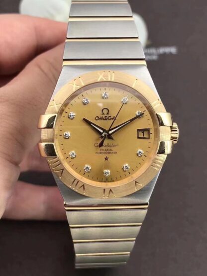 Omega Constellation Series Inter Gold Set with Diamonds Yellow Face - Image 6