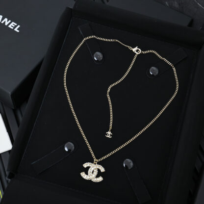 Chanel full diamond letter necklace - Image 6