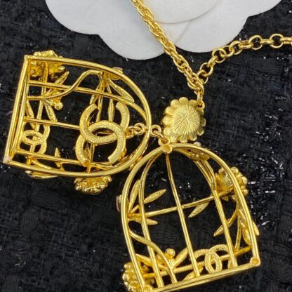 Chanel bird cage long necklace - Image 7