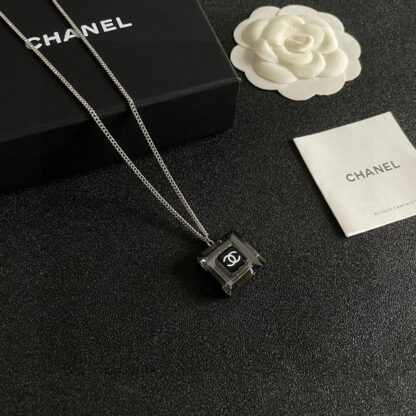 Chanel Fashion Square Double C Necklace - Image 5