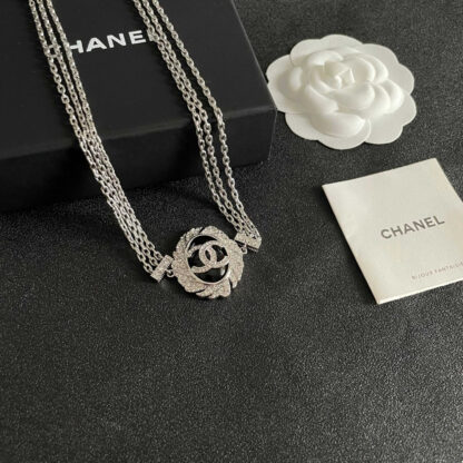 Chanel Double C Diamond Necklace - Image 5