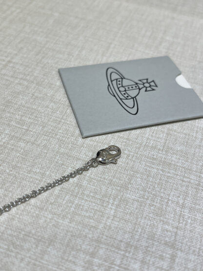 Vivienne Westwood Pearl Cloud Small Saturn Charm Bracelet - Image 6