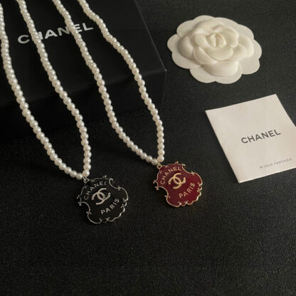 Chanel Pearl Double C Necklace - Image 4