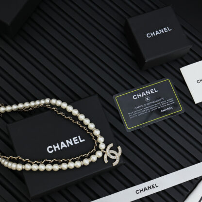 Chanel Double Pearl Necklace - Image 6