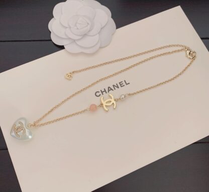 Chanel white heart necklace - Image 5