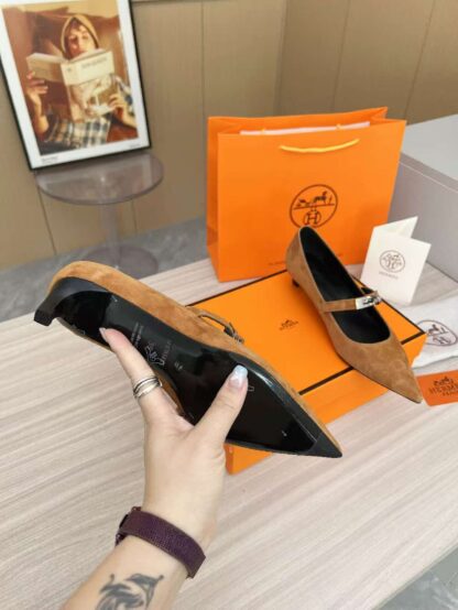 Hermès dark brown holiday must-have comfortable loafers - Image 6
