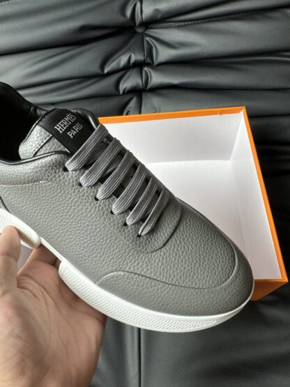 Hermès Grey Premium Ultra Lightweight Sneakers - Image 7