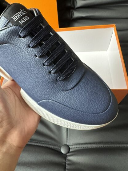 Hermès Dark Blue Premium Ultra Lightweight Sneakers - Image 7