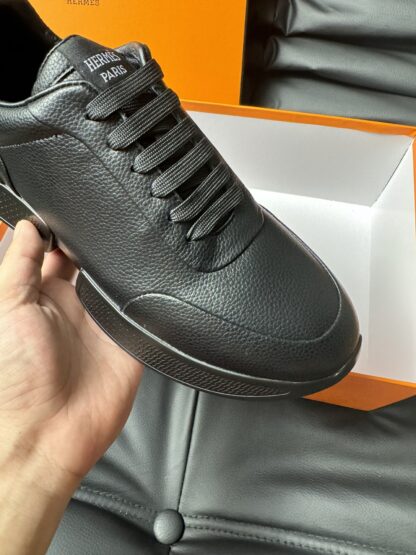 Hermes black high-end elegant casual shoes - Image 7