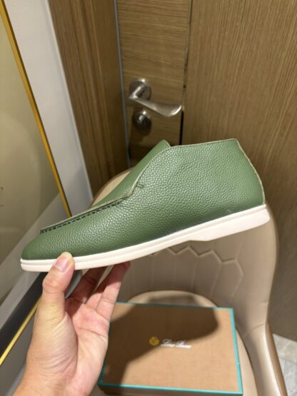 Hermès classic dark green high-end loafers - Image 7