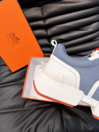 Hermes Men's Light Blue Soft and Comfortable Casual Sports Shoes - Image 7