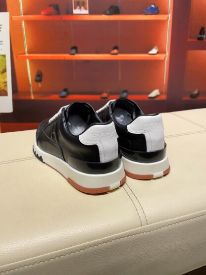 Hermès French Paris catwalk model black classic casual shoes - Image 7