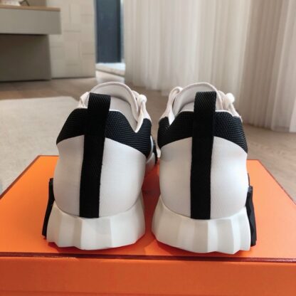 Hermes Men's Black and Gray Fashion Casual Sports Shoes - Image 7