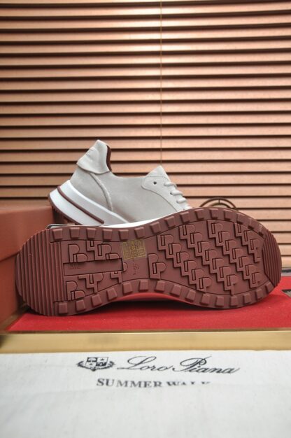 Hermès classic white and grey cashmere sneakers - Image 7