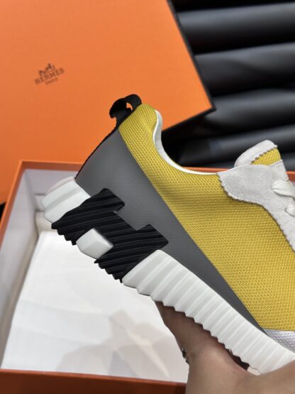 Hermès men's yellow-gray versatile casual sports shoes - Image 7