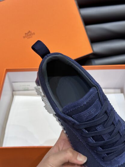Hermès men's dark blue versatile casual sports shoes - Image 7