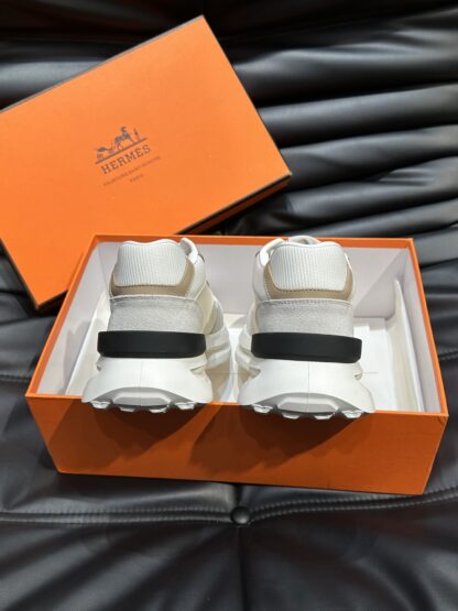 Hermes men's thick-soled gray apricot fashion casual sports shoes - Image 7
