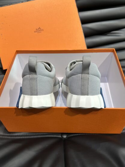 Hermes grey breathable all-match casual sneakers - Image 7