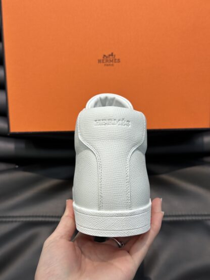 Hermes men's white and blue soft and comfortable high-top casual sports shoes - Image 7