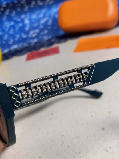 Hermes Retro Fashion Trend Cat Eye Sunglasses - Image 7