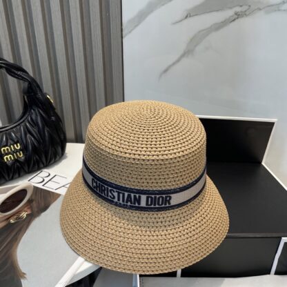 Dior versatile fashion straw hat - Image 8