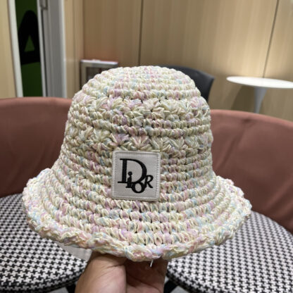Dior colorful straw bucket hat - Image 8