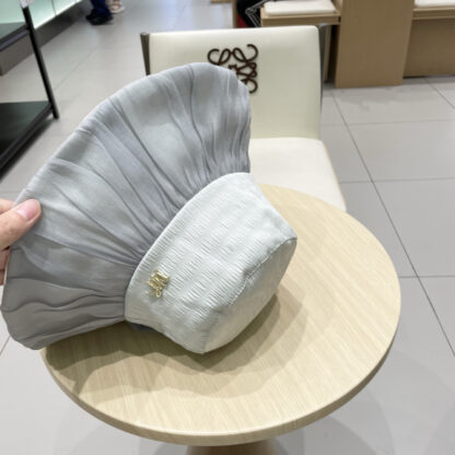Dior big bow pleated design versatile bucket hat - Image 8