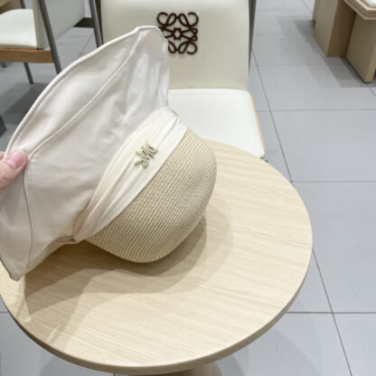 Dior bow visor straw hat - Image 8