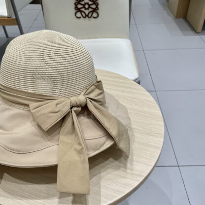 Dior bow visor straw hat - Image 8