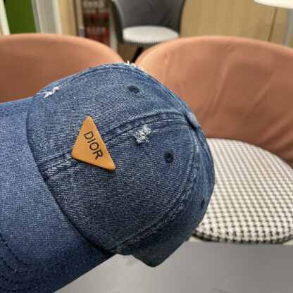 Dior simple denim baseball cap - Image 8