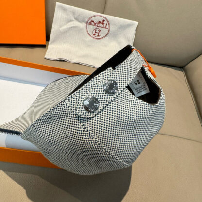 Hermes canvas breathable baseball cap - Image 7