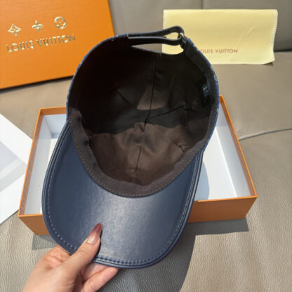 Louis Vuitton embossed leather baseball cap - Image 7