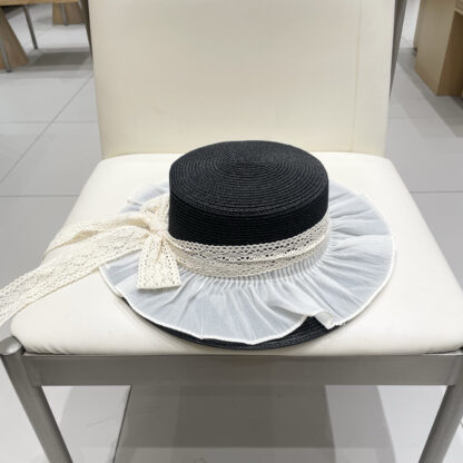 Dior lace straw hat - Image 8