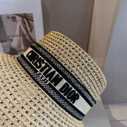 Dior hollow hat fashionable straw hat - Image 6