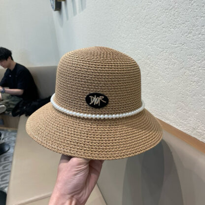 Dior hollow dome straw hat - Image 8